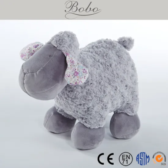 Classic Design Grey Stuffed Sheep Toy for Babies