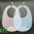 Babadores de bebê de silicone leves com encaixe ajustável