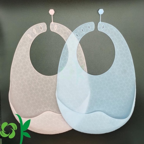 Light-weight Silicone Baby Bibs Adjustable Snap