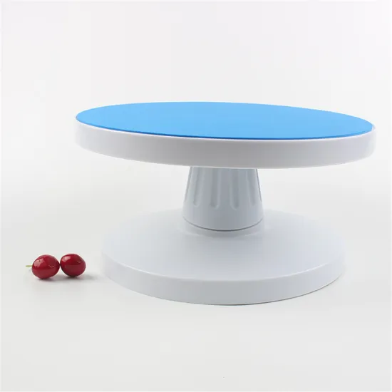 360 degree plastic revolving rotating icing sugarcraft tilting cake decorating stand platform