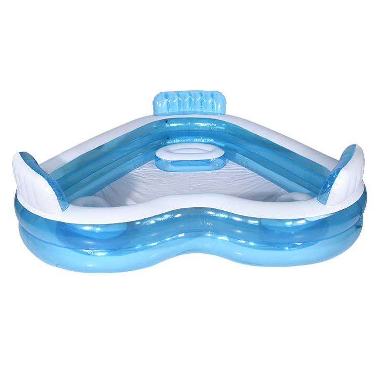 Heart-shaped backrest swimming pool inflatable family pool