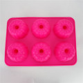 Silicone Bakeware - 6 pc Mini Bundt Pan