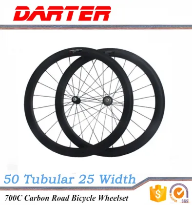 Best quality 700C 25mm wide chinese oem carbon road bicycle wheels