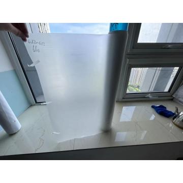 Clear frosted thermoformed PVC urine bag film