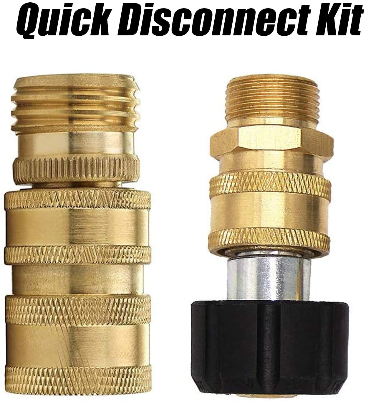Σετ προσαρμογέα πλύσης πίεσης 3/8 ιντσών Quick Connect Kit, Metric M22-14 mm 1/4 Γρήγορο βύσμα