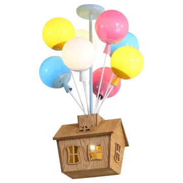 Colorful Balloon Princess Chandelier - Lovely Glass Pendant Lamp for Children's Room Decoration