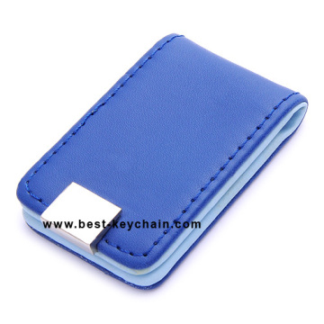 Custom Genuine Promotion PU Leather Magnet Money Clip (BK21512)