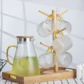 Portabicchieri in bambù per l'organizzazione della cucina