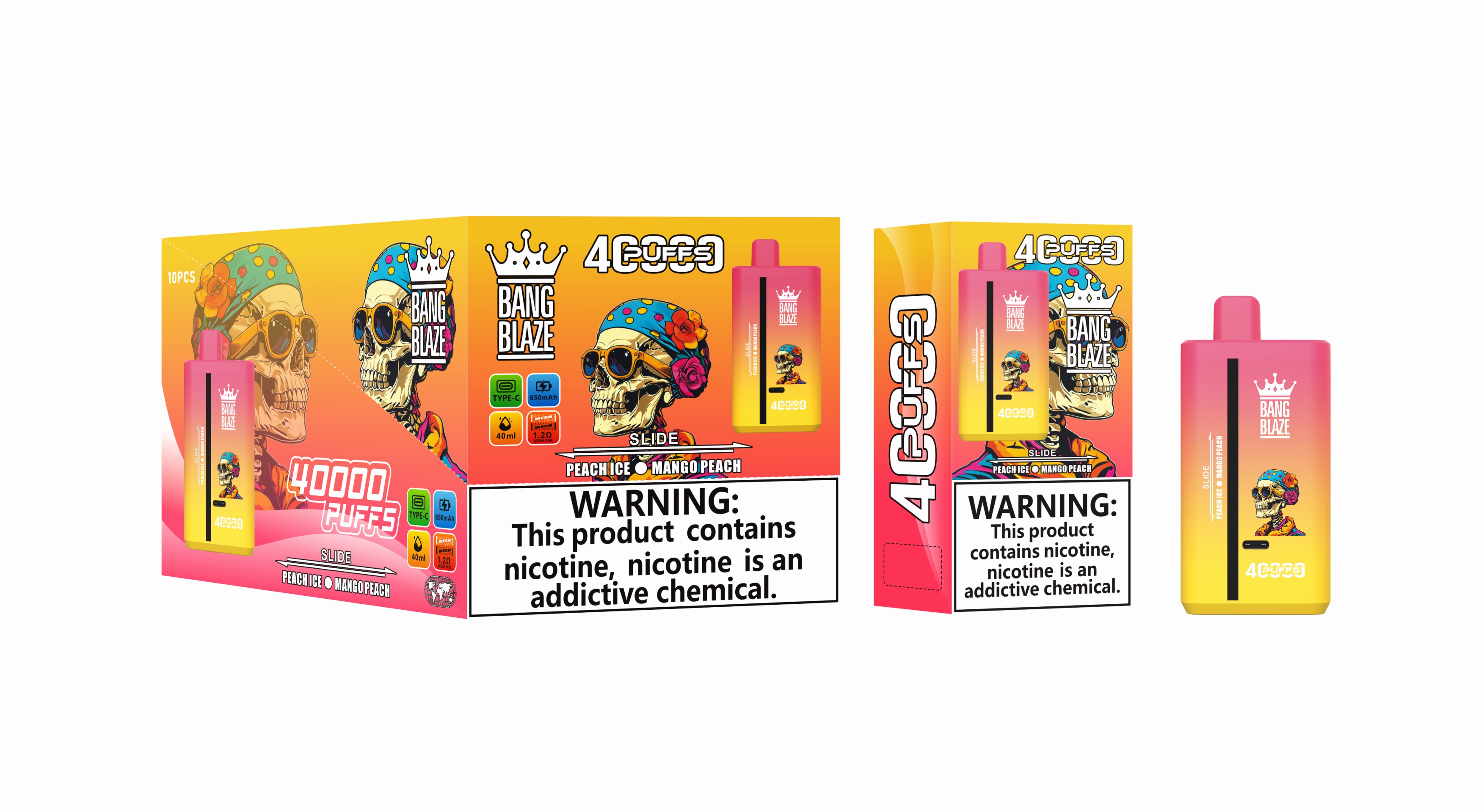 Rasa ganda bang blaze 40k puffs vape sekali pakai