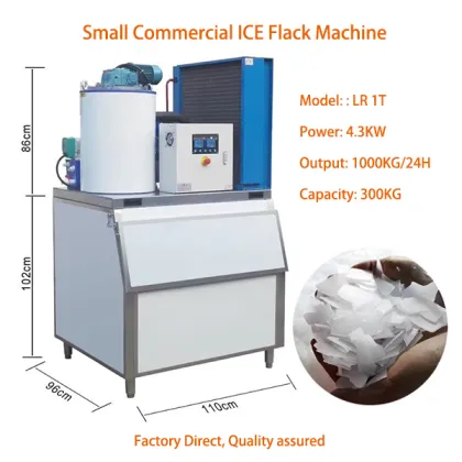 Factory Direct 1 Ton Sea Water Flake Ice Machine - Evaporator Flake Ice Machine