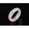 Natural 6MM Rose Agate Gemstone Faceted Women Rings