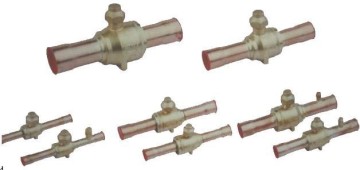 1meluck Refrigeration ball valve brass refrigertion charge port