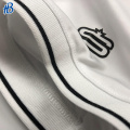 Polo de ropa de diseño de hilos negros blancos