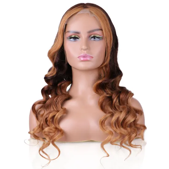 Soft Beauty  180% Density Color Full Highlighted Frontal Blonde Wholesale Human Hair Lace Wig Vendors