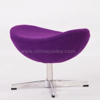 Design furniture fabric colorful ottoman egg stool for living room