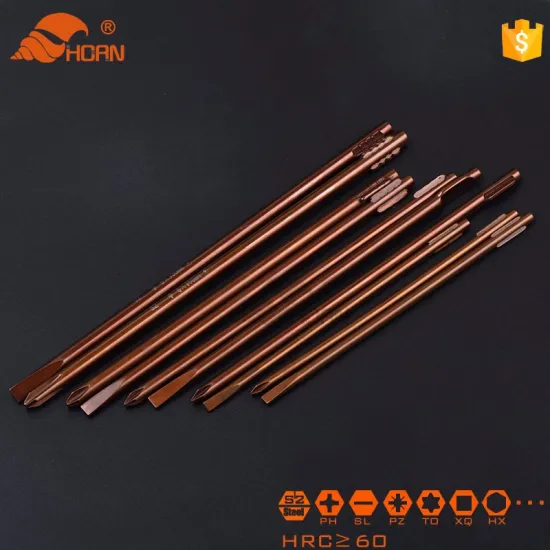 Horn magnetic crv two ways torx/phillips/socket/star screw driver tools head tip screwdriver blades kit