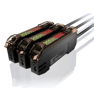 China Manufacturer Optical Fiber Sensor 2 Port Digital Signal NPN PNP Amplifier