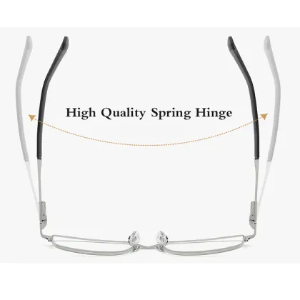 2024 Fashionable Anti Blue Light Eyewear: Progressive Reading Glasses with Metal Frames