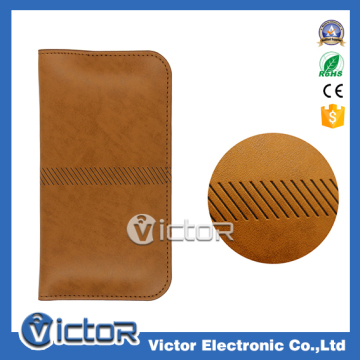 High quality universal PU leather flip cover wallet case for samsung mobile phone case for Xiaomi for Lenovo