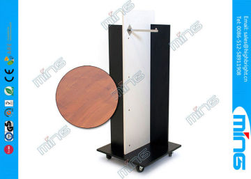 2 Way Square Wooden Display Shelves Clothing Racks / Wooden Store Display