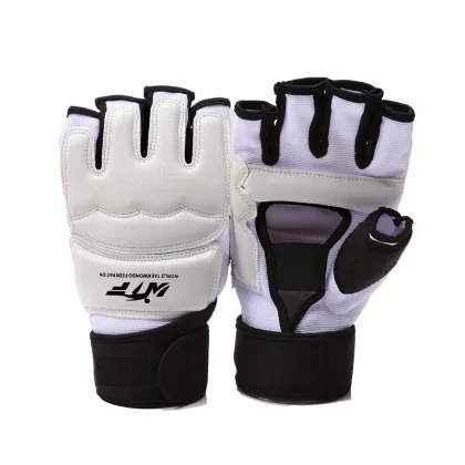 1pair durable Pro karate taekwondo equipment WTF taekwondo protector Hand Protector thicken PU karate gloves taekwondo clothes
