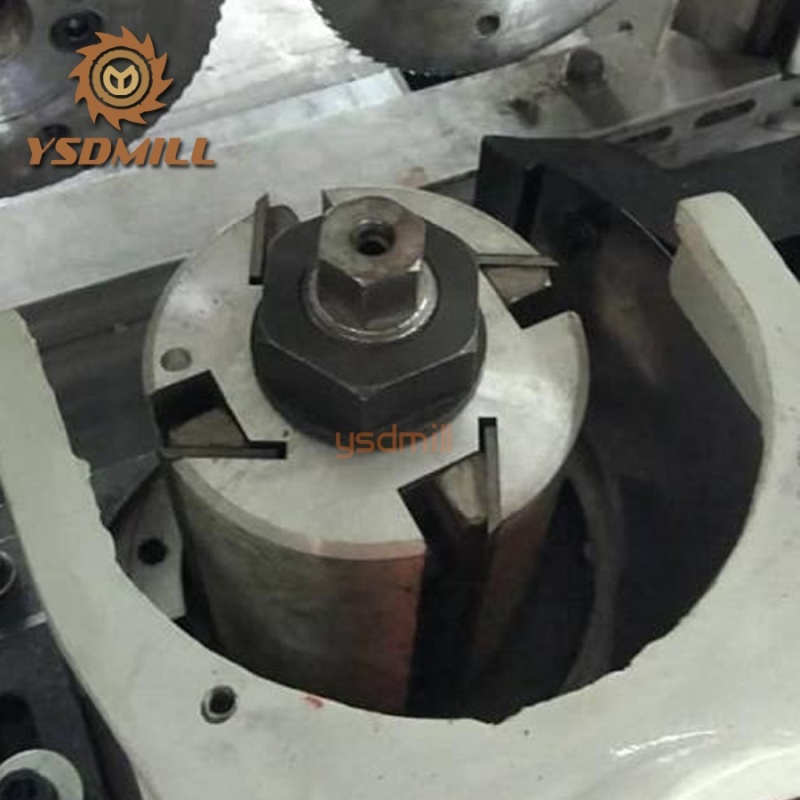 Woodworking Four Side Moulder Cutter Head with Flat Knife