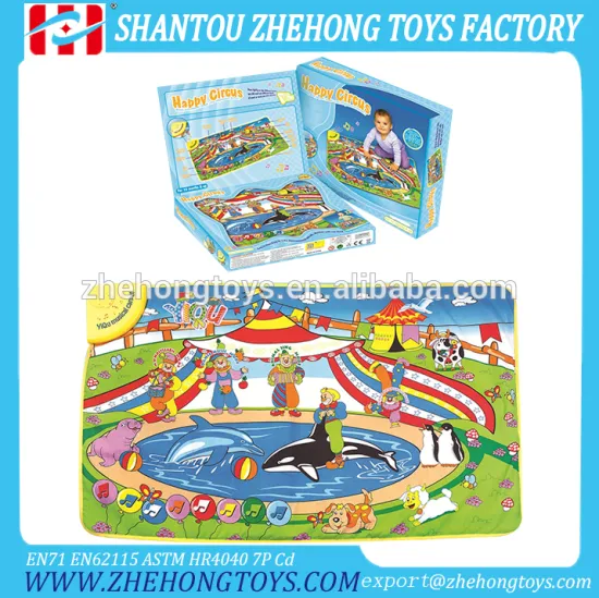 Happy Circus Kids Coloring Mat Kids Folding Play Mat Baby Mat