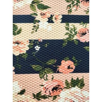 Jacquard med poly span-tryck
