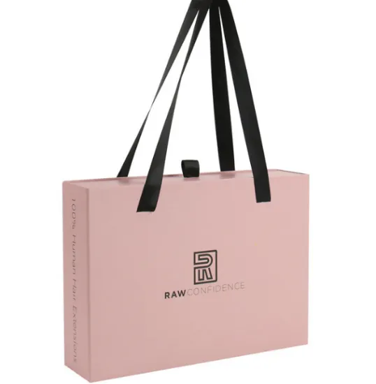 Drawer Box With Ribbon Handle For Hair Extension