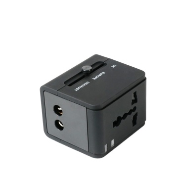 Universal Global Travel Adapter with 2 USB Ports - Worldwide Charger