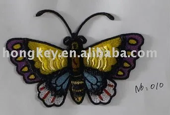 embroidery with butterfly