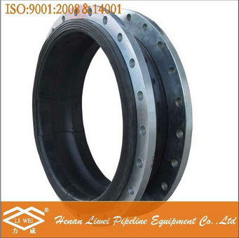Large diameter flanged DN3800 rubber expansion joint