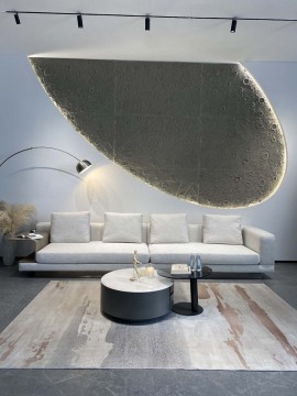 Premium Cotton Linen 3-Seater Sofa Design