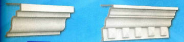 Interior Plain Decorative Crown Moulding Profiles Line , Grc Hand Carved
