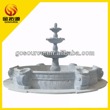 hand carved outdoor granite tier fountain