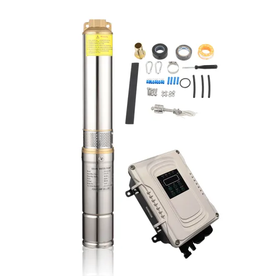 Brushless Solar Submersible Pump 3 Inches Stainless Steel 50m Deep Well 750W Fountain Type