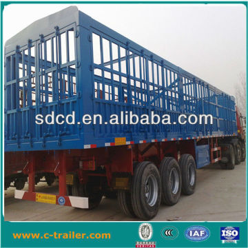 3 Axles 45Ton 12Wheels rail fence trailer