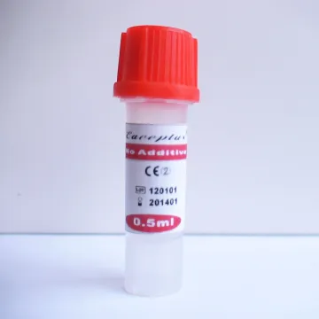 Microcapilar de extracción de sangre heparinizada desechable ISO