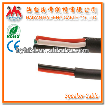 2 Core 4 Core Black Speaker Cable