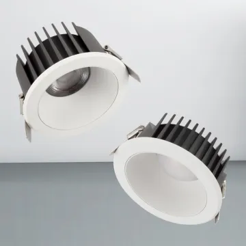 Aluminum Spotlight Anti Glare Led Recessed Round Downlight