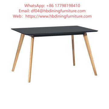 Dining Furniture Rectangle MDF Dining Table Best Selling and Cheap Nordic Style Living Room Kitchen Wooden Legs Dining Table