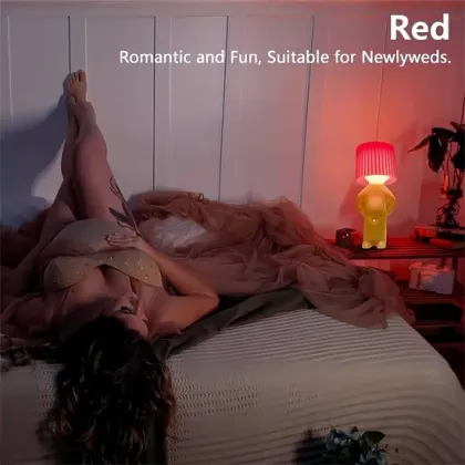 Cute Boy Shy LED Table Lamp Night Light