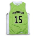 Over de hele sublimatie afgedrukt basketbal jersey uniformen