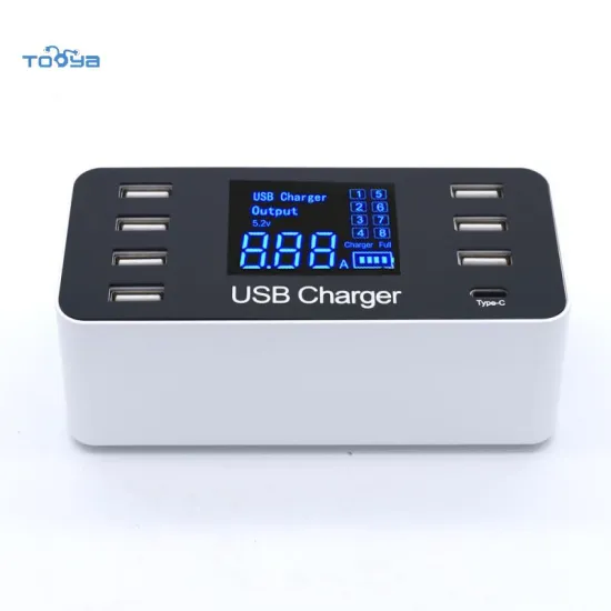Tooya 8-Port 5V/8A High Current USB Charger with Digital Display, 40W