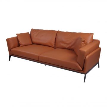 2020 Neues Design Tan Aniline Ledersofa