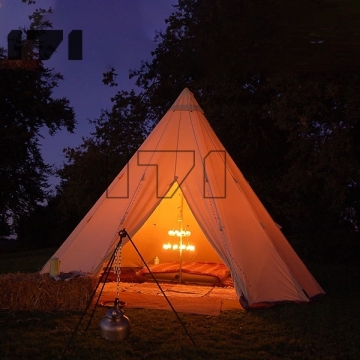 Durable 280G Blackdog Canvas Camping Dome Tent for Backyard and Air Conditioning" 

However, if we aim for conciseness while retaining key elements:

"280G Canvas Blackdog Camping Dome Tent - Backyard & Air Conditioning