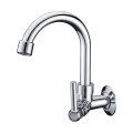 Cold water long chrome plated kitchen sink faucet