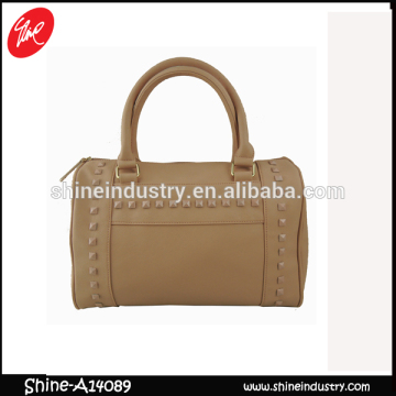 Ladies handbag/new design handbag/clinch bolt leather ladies handbag