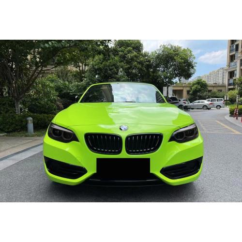 Carro verde de maçã brilhante embrulhada1.52*18m