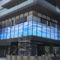 Affichage à LED en verre transparent publicité extérieure